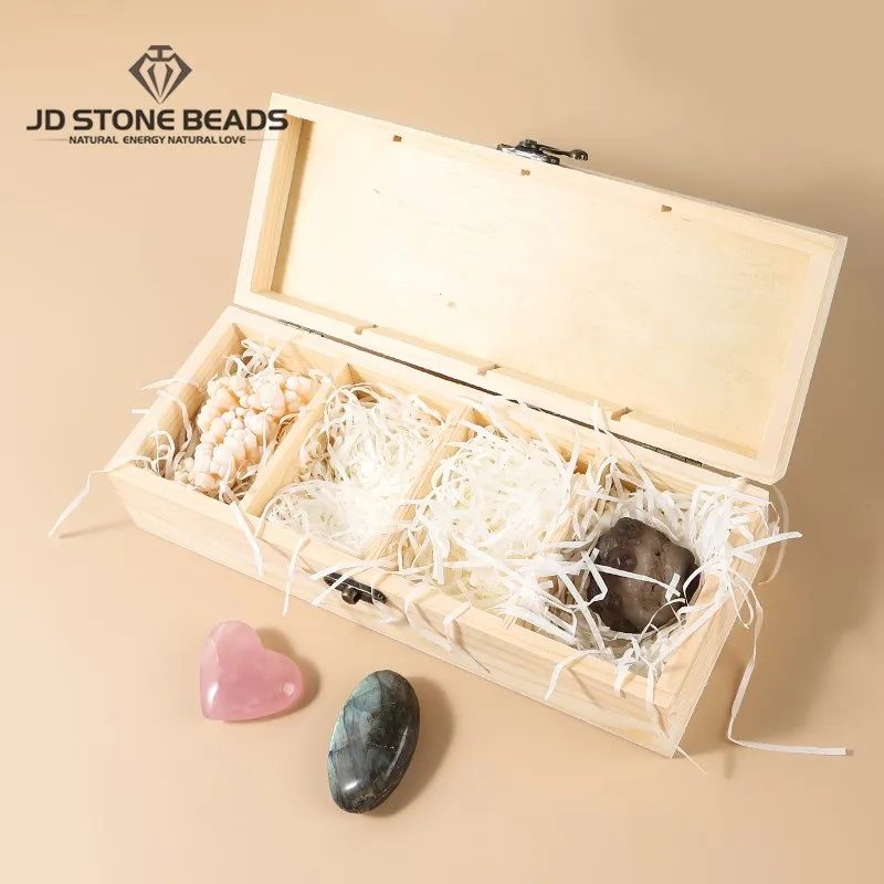 4 Pcs/Box Natural Rough Stone Specimens Wooden Box Labradorite Pink Crystal Mineral Home Furnishings Irregular Quartz Collection 
4 Pcs/Box Natural Rough Stone Specimens Wooden Box Labradorite Pink Crystal Mineral Home Furnishings Irregular Quartz Collection