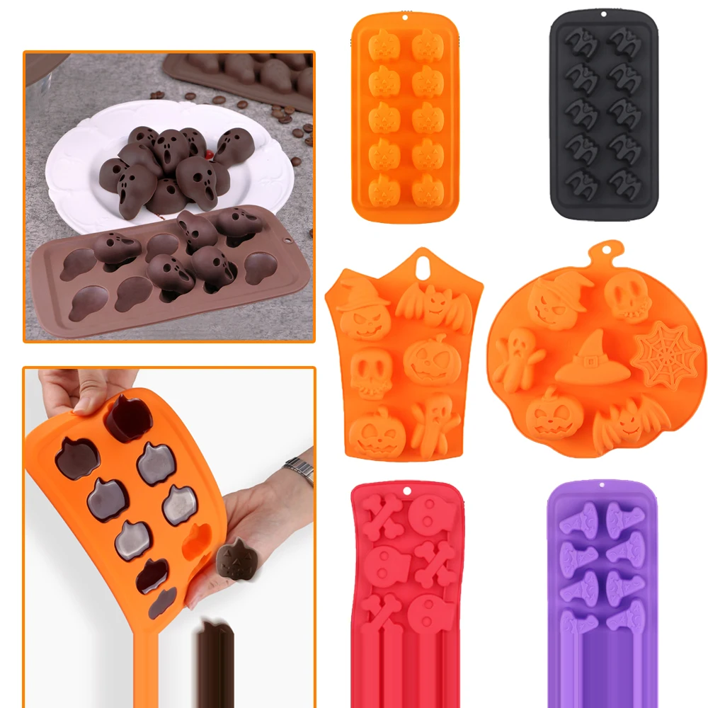 

Silicone Molds Pumpkin Mold For Baking Pan For Pastry Confectionery Chocolate Mold Bakeware Ice mould Cube Maker Halloween Decor