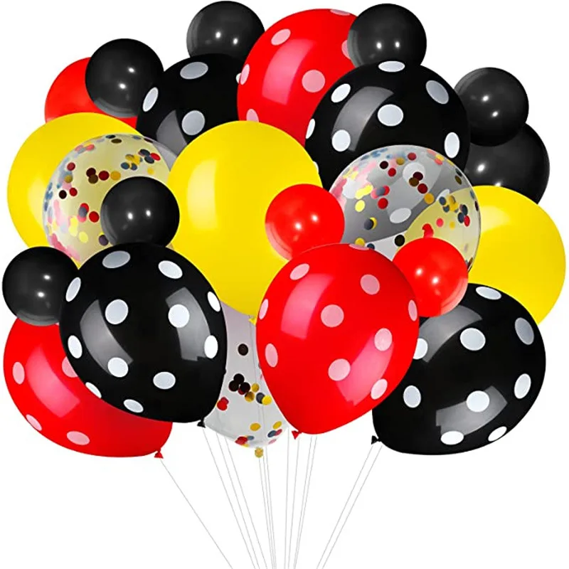 Disney Mickey Theme Birthday Party Children's Day Christmas Halloween Red, Yellow, and Black Balloon Set Decoration 77 Pack
Disney Mickey Theme Birthday Party Children's Day Christmas Halloween Red, Yellow, and Black Balloon Set Decoration 77 Pack