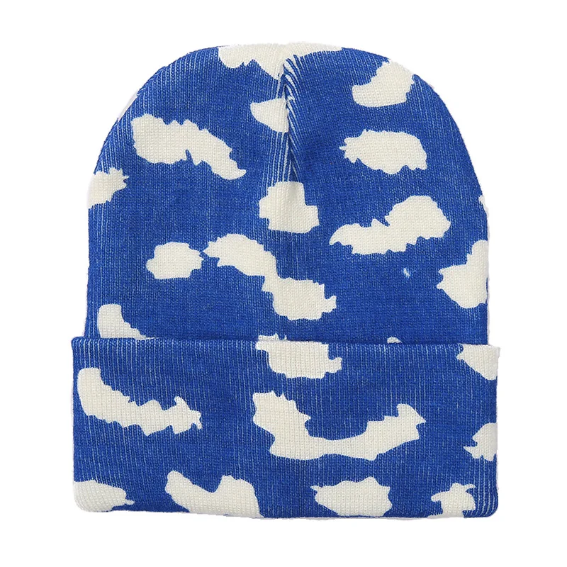 Blue White Cloud Knitted Hat Womens Beanie Winter Warm Skullies Cap for Men Black Coffee Yellow Pink Green
Blue White Cloud Knitted Hat Womens Beanie Winter Warm Skullies Cap for Men Black Coffee Yellow Pink Green