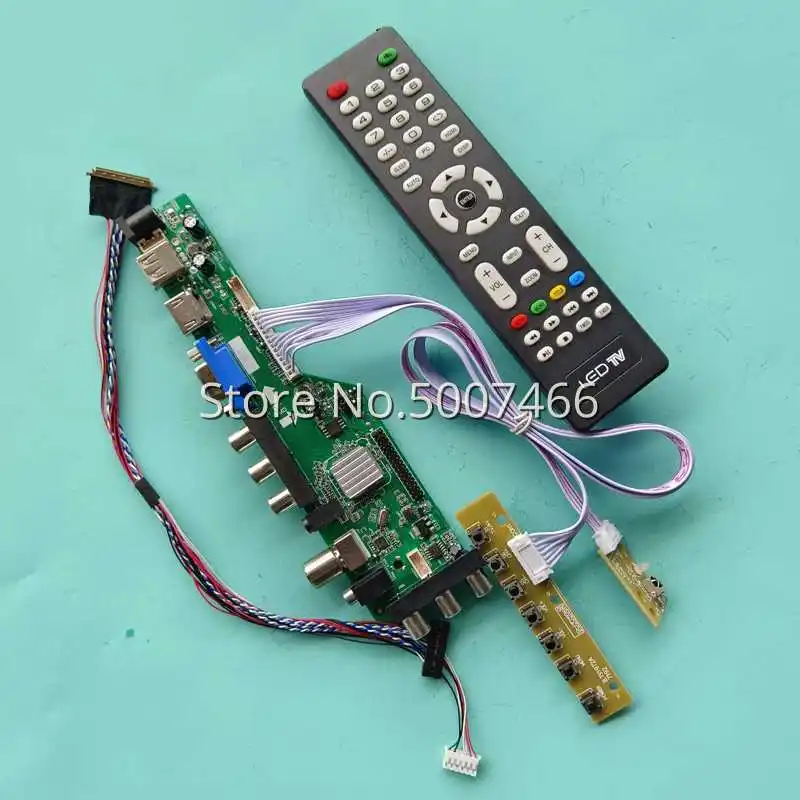 

Для CLAA173UA01A LVDS 40 Pin 1600 900 17,3 "HDMI-совместимый VGA AV USB 3663 DVB цифровой матричный ЖК-контроллер комплект платы драйвера