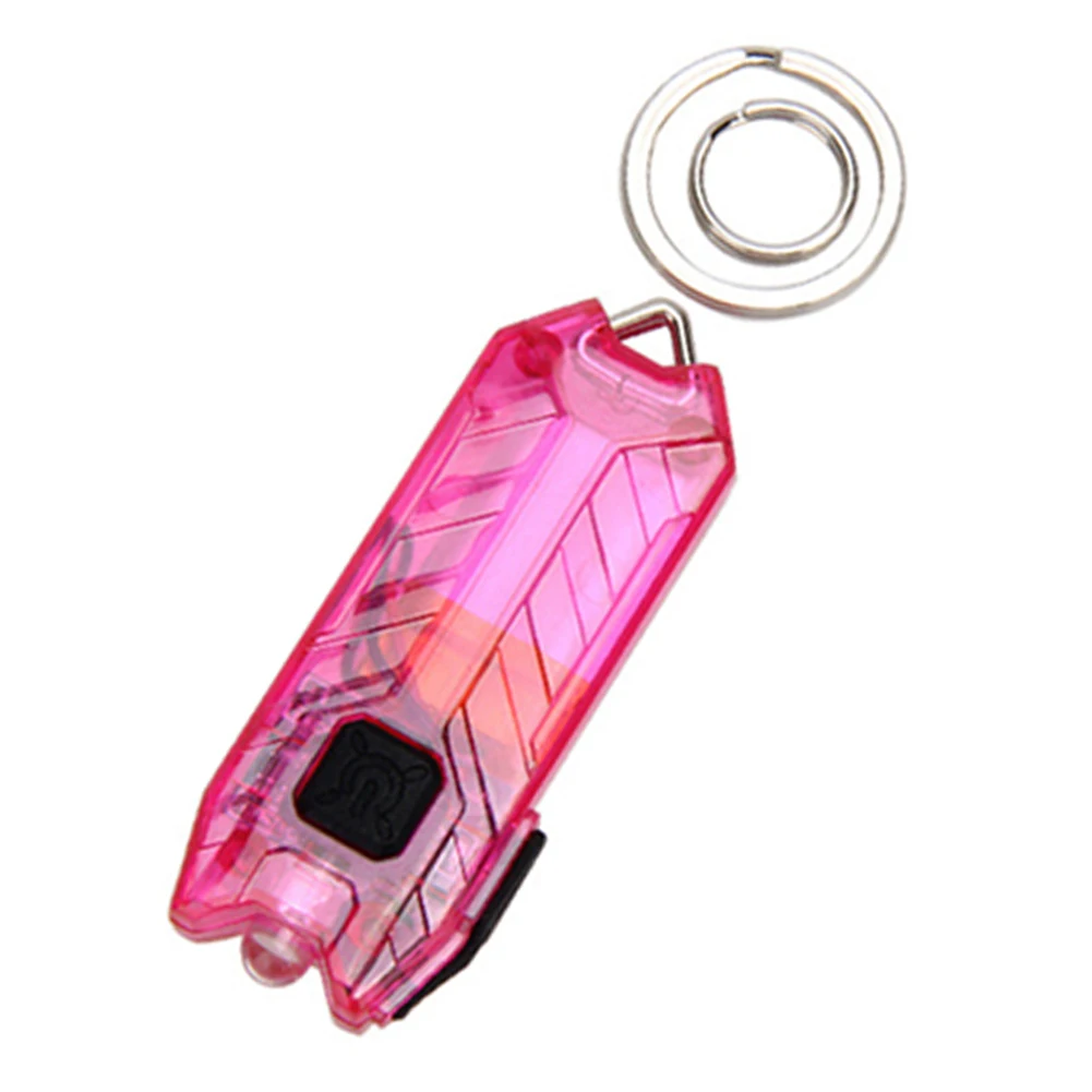 

45LM Tube Torch Portable Compact Lamp USB Charging Keyring Light Led Mini Outdoor 2 Modes Rechargeable