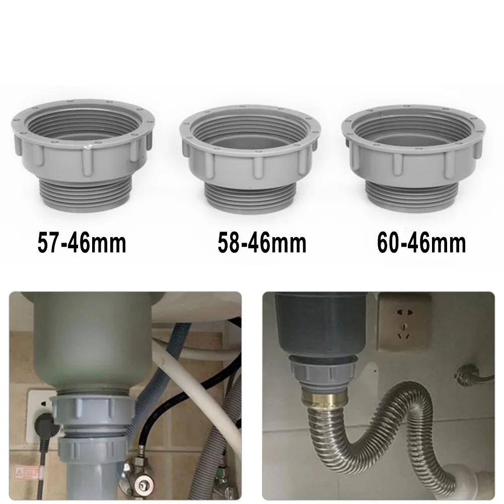 Kitchen Sink Basin Adapter Reducer Drain Pipe Joint Thread Hose Connector Bathroom Accessories 57-46mm 58-46mm 60-46mm
Kitchen Sink Basin Adapter Reducer Drain Pipe Joint Thread Hose Connector Bathroom Accessories 57-46mm 58-46mm 60-46mm