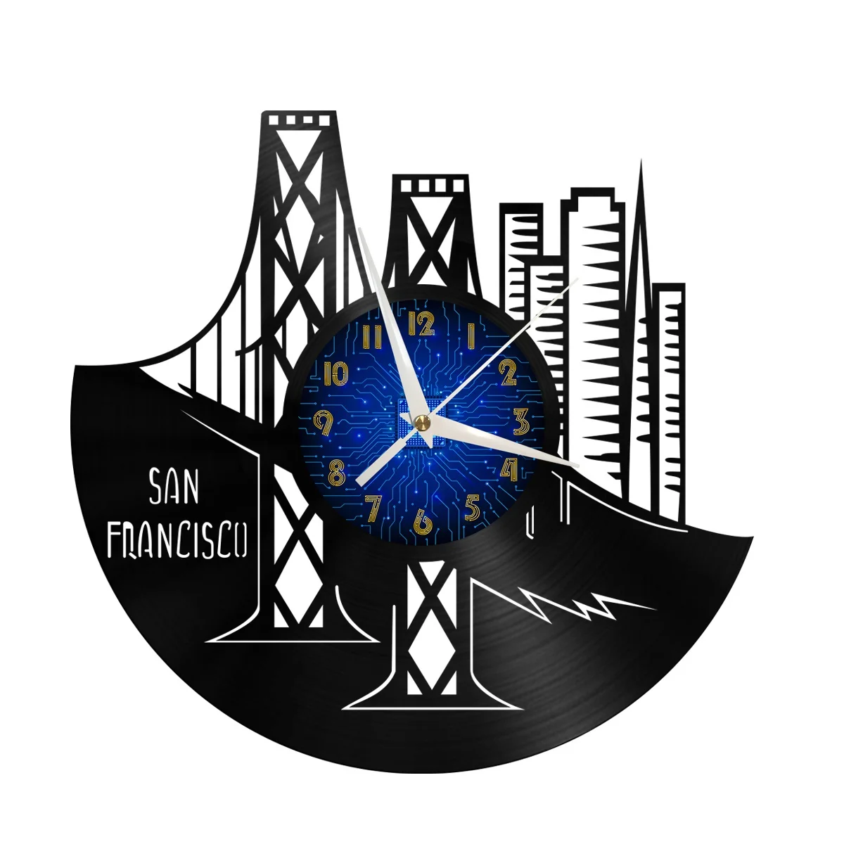 San Francisco city View Vinyl Wall Clock, Vinyl Record Clock Wall Art Silent & Non-ticking
San Francisco city View Vinyl Wall Clock, Vinyl Record Clock Wall Art Silent & Non-ticking