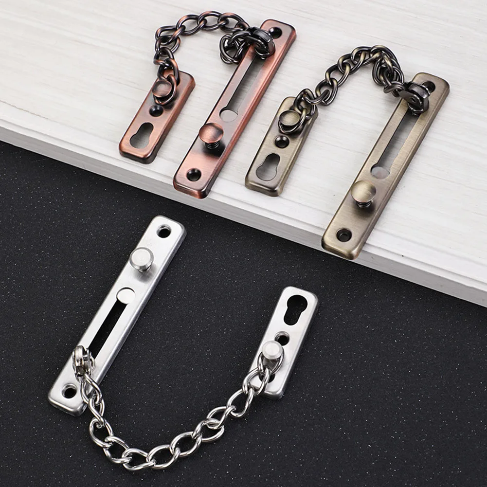 Anti-Theft Hotel Door Lock Bolt Chain Kids Safety Security Home Latch Buckle Guard Lock Hardware Accessories Door Stopper
Anti-Theft Hotel Door Lock Bolt Chain Kids Safety Security Home Latch Buckle Guard Lock Hardware Accessories Door Stopper