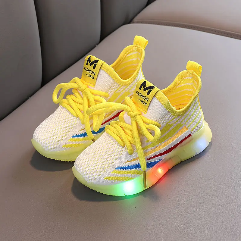 Children LED Lights Shoes Summer Autumn Boys Breathable Knitted Mesh Fashion Baby Sneaker Toddler Girls Casual Sport Shoes Flats
Children LED Lights Shoes Summer Autumn Boys Breathable Knitted Mesh Fashion Baby Sneaker Toddler Girls Casual Sport Shoes Flats