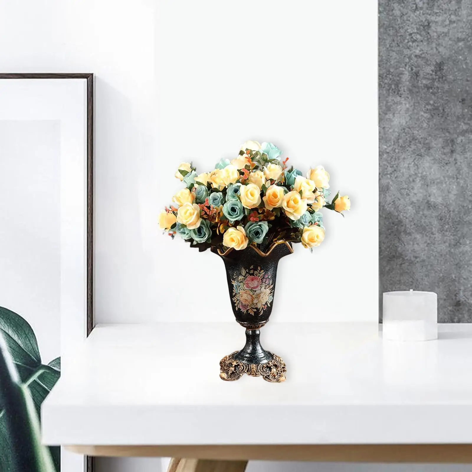 European Style Decorative Flower Vase Planter Flowerpot Holder Table Centerpieces Antique Style for Dried Flower Indoor Plants
European Style Decorative Flower Vase Planter Flowerpot Holder Table Centerpieces Antique Style for Dried Flower Indoor Plants