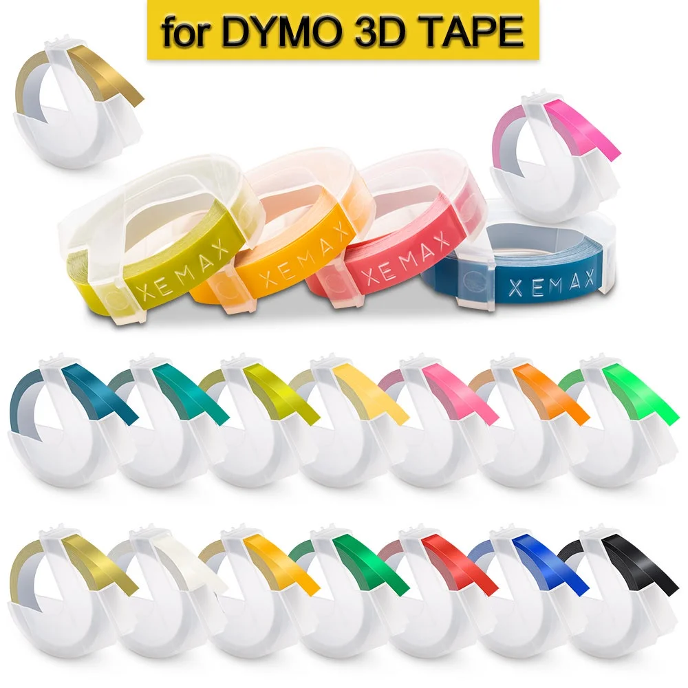 1roll 3D Embossing Tape Compatible for Dymo Embossing Label Maker Fluorescent Colors A520119 for 1610 1880 12965 Label Printers
1roll 3D Embossing Tape Compatible for Dymo Embossing Label Maker Fluorescent Colors A520119 for 1610 1880 12965 Label Printers