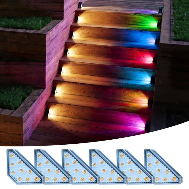 Solar Step Lights Gray ABS+PC Solar Powered LED Lights Decor For Porch, Backyard, Garden
Solar Step Lights Gray ABS+PC Solar Powered LED Lights Decor For Porch, Backyard, Garden