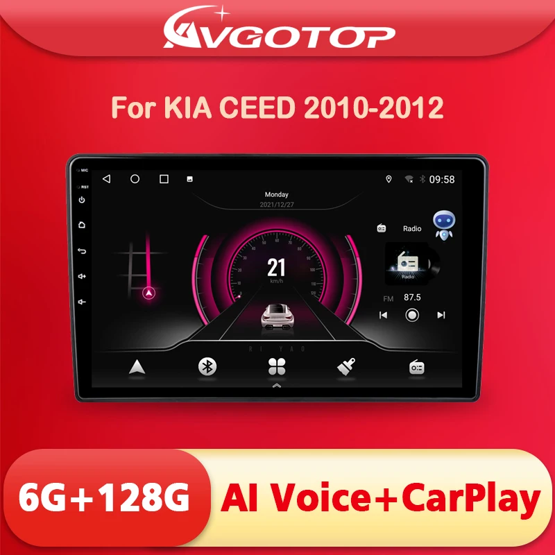 AVGOTOP Android 12 Car Radio for KIA CEED 2010-2012 Carplay DSP GPS Wifi Navi Head Unit
AVGOTOP Android 12 Car Radio for KIA CEED 2010-2012 Carplay DSP GPS Wifi Navi Head Unit