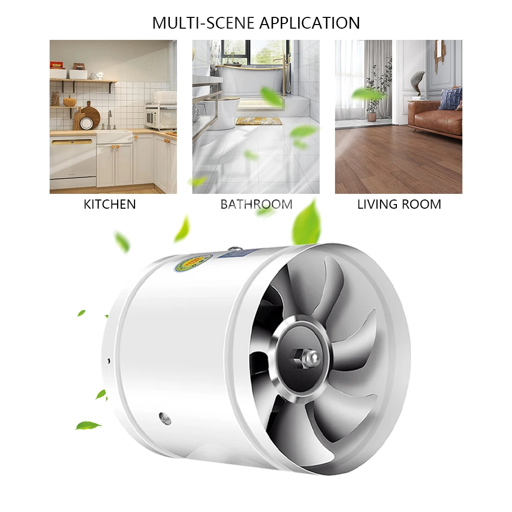4/6/7 inch 220V Exhaust Fan Home Pipe Duct Fan Bathroom Pipe Ventilation Exhaust Fan Kitchen Toilet Wall Air Ventilator
4/6/7 inch 220V Exhaust Fan Home Pipe Duct Fan Bathroom Pipe Ventilation Exhaust Fan Kitchen Toilet Wall Air Ventilator