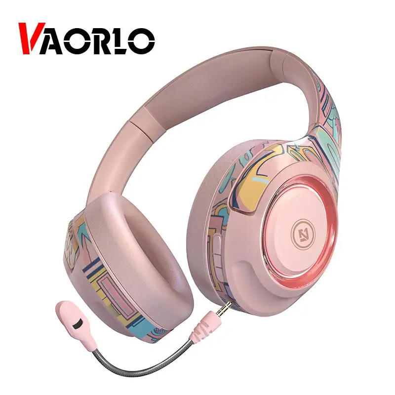 VAORLO Noise Cancel Game Headphone Wireless Bluetooth 5.1 With HD Microphone Glowing Headset Support TF Play Earphones For Game
VAORLO Noise Cancel Game Headphone Wireless Bluetooth 5.1 With HD Microphone Glowing Headset Support TF Play Earphones For Game