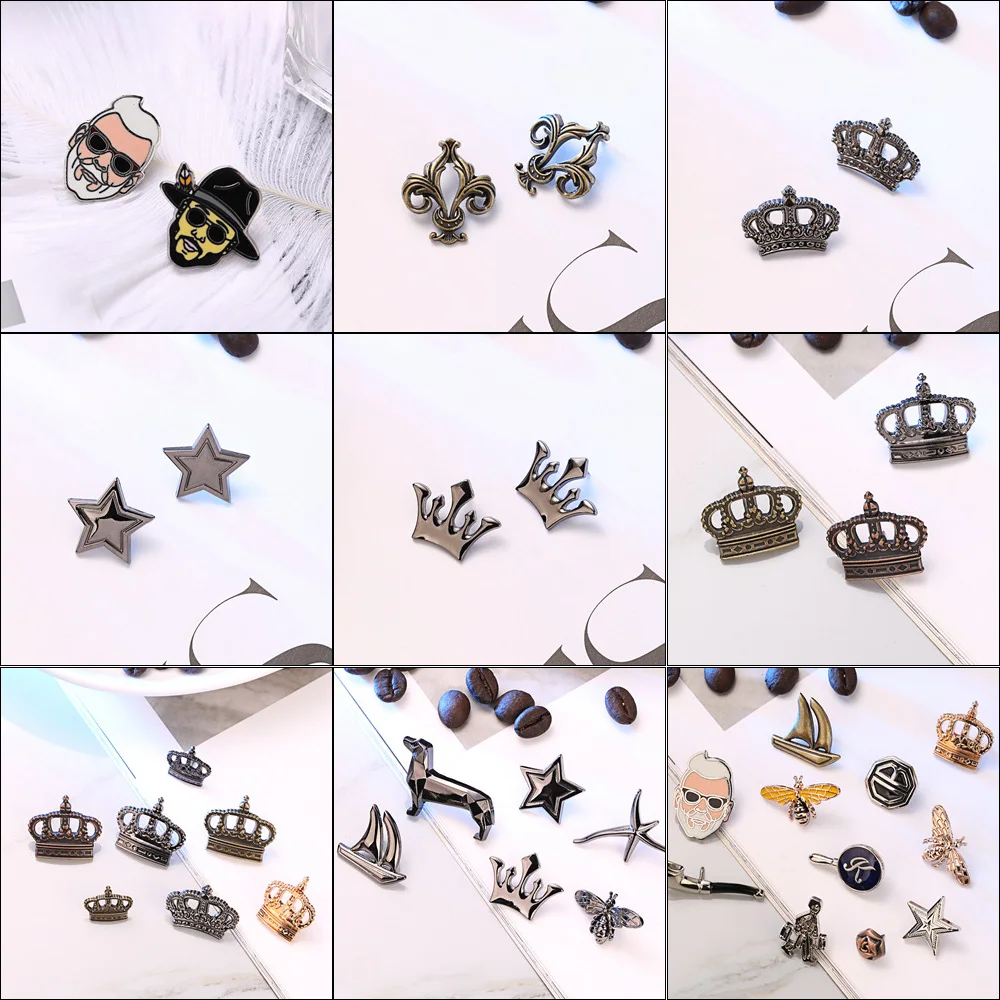 Crown Brooches for Men High Quality Vintage Metal Brooch Shirt Suit Collar Lapel Pin for Backpacks Buckle Jewelry Accessories
Crown Brooches for Men High Quality Vintage Metal Brooch Shirt Suit Collar Lapel Pin for Backpacks Buckle Jewelry Accessories