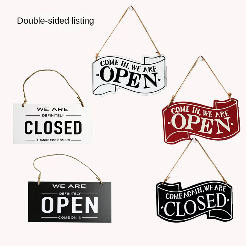 Double Side Open and Closed Wooden Plaques Rectangular Opening Proofing Decoration Plate Shop Store Cafe Bar Pub Wall Decor
Double Side Open and Closed Wooden Plaques Rectangular Opening Proofing Decoration Plate Shop Store Cafe Bar Pub Wall Decor