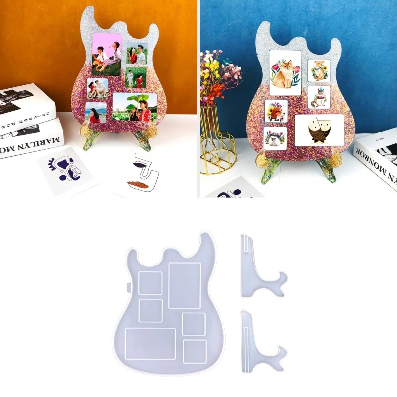 Y51E Silicone Photos Storage Stand Mold Epoxy Guitar Photo Frame Mold Display Stand Mold for Table Top Book Home Decoration
Y51E Silicone Photos Storage Stand Mold Epoxy Guitar Photo Frame Mold Display Stand Mold for Table Top Book Home Decoration