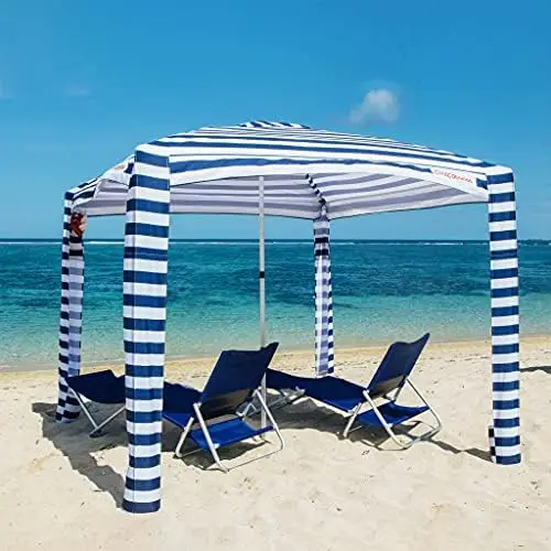 Cool Cabana Canopy Sun Shade Shelter Tent - 8' x 8' or 6'6" x 6'6", Easy to Setup, Folds to just 3'5
Cool Cabana Canopy Sun Shade Shelter Tent - 8' x 8' or 6'6" x 6'6", Easy to Setup, Folds to just 3'5