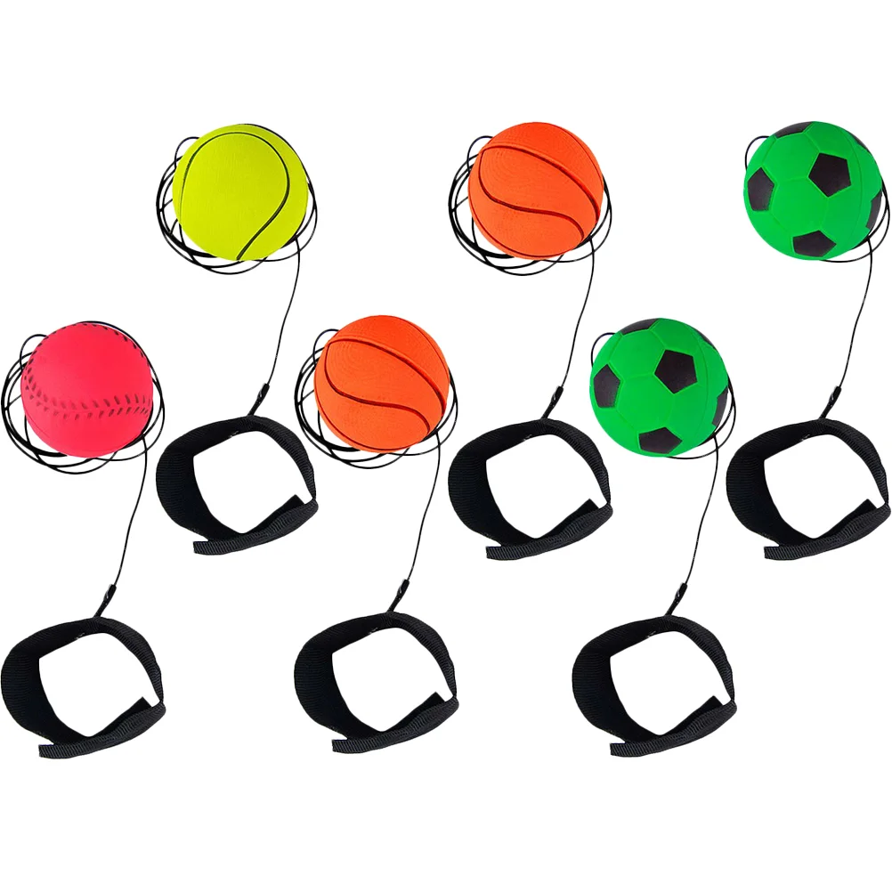 6 Pcs Wrist Bouncy Ball Kids Toys Throwing Elastic Balls Children Wristband 6cm Vent Rubber Toss
6 Pcs Wrist Bouncy Ball Kids Toys Throwing Elastic Balls Children Wristband 6cm Vent Rubber Toss
