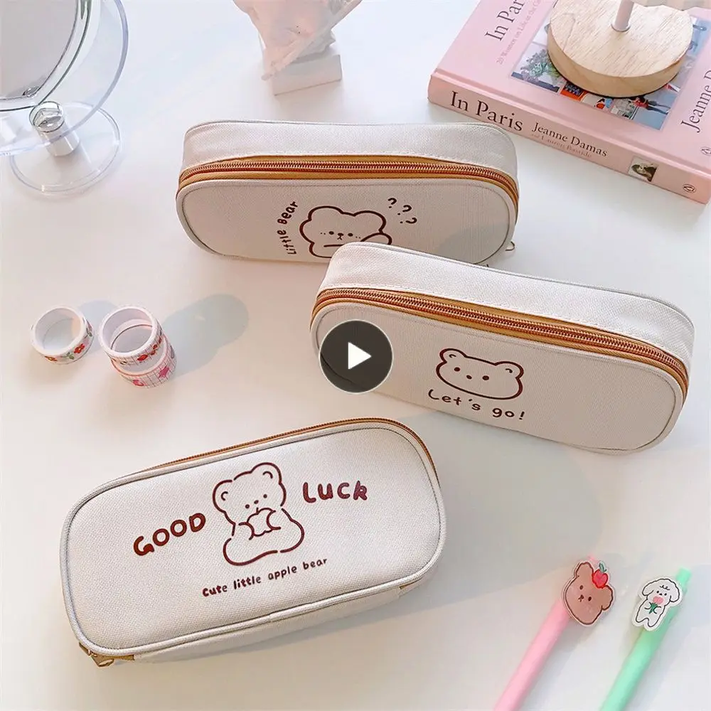 68g Kawaii Canvas Pen Case Cute Shape Cartoon Bear Pen Case Large Capacity Easy To Carry Boy Girl Stationery Gift Stationery Bag
68g Kawaii Canvas Pen Case Cute Shape Cartoon Bear Pen Case Large Capacity Easy To Carry Boy Girl Stationery Gift Stationery Bag