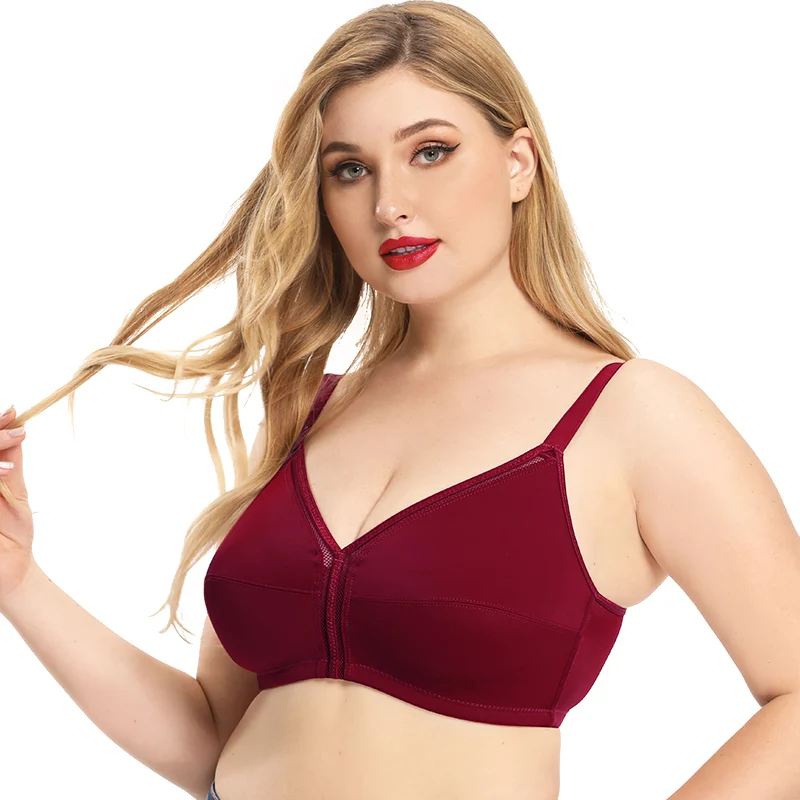 Wire Free Bras Full Coverage Women's Underwear Top Non-Padded Comfort Support Bras For Women Plus Size A B C D DD E F 30 32- 46
Wire Free Bras Full Coverage Women's Underwear Top Non-Padded Comfort Support Bras For Women Plus Size A B C D DD E F 30 32- 46