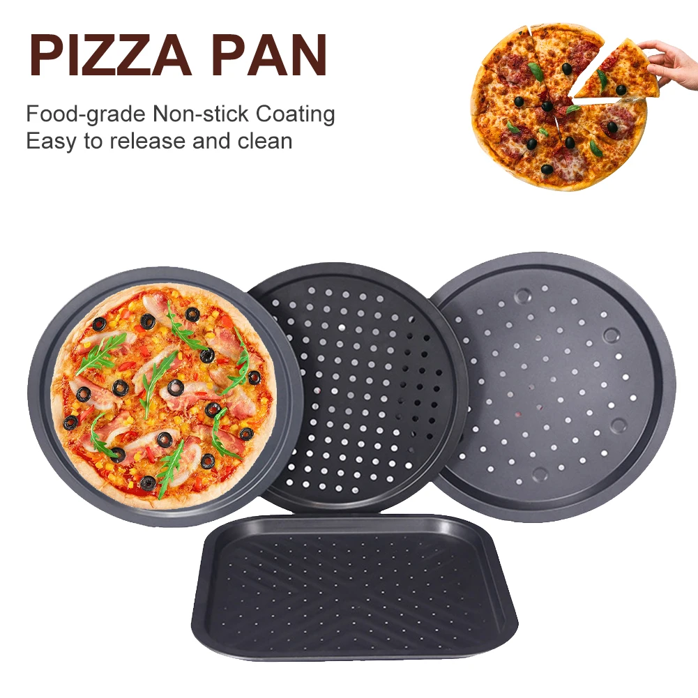 New Non Stick Round Pizza Pan Carbon Steel Square Oven Tray With Holes Cooking Plate Household Pizza Tools Kitchen Baking Tools
New Non Stick Round Pizza Pan Carbon Steel Square Oven Tray With Holes Cooking Plate Household Pizza Tools Kitchen Baking Tools