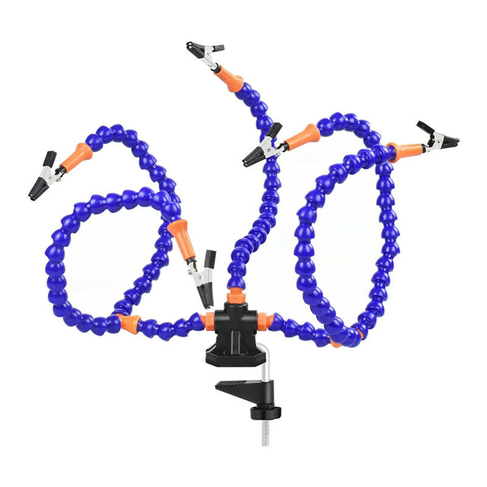 Table Clamp Soldering Station With 5 Flexible Arms Soldering Iron Holder PCB Welding Repair Tools Vise Hand Welding Station
Table Clamp Soldering Station With 5 Flexible Arms Soldering Iron Holder PCB Welding Repair Tools Vise Hand Welding Station