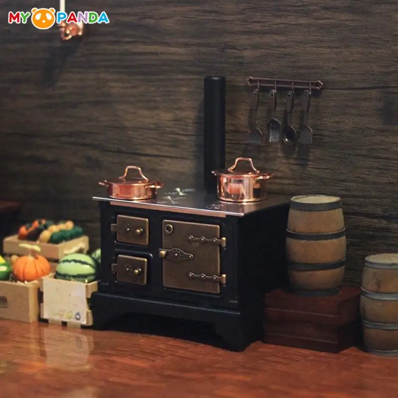New!Dollhouse Miniature Stove Chimney Stovetop Cabinet Furniture Kitchen Model Vintage Western Style Kitchen Scene Decor Toy
New!Dollhouse Miniature Stove Chimney Stovetop Cabinet Furniture Kitchen Model Vintage Western Style Kitchen Scene Decor Toy