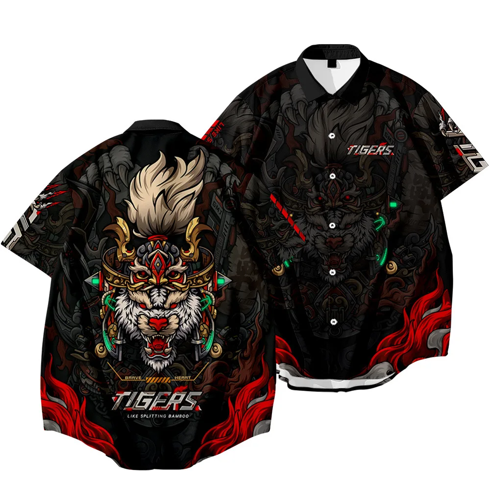 Summer Hawaiian Tiger Printed Short Sleeve Shirt Men High Quality Casual Classic Comfortable Short Sleeve Shirt Plus Size 6XL
Summer Hawaiian Tiger Printed Short Sleeve Shirt Men High Quality Casual Classic Comfortable Short Sleeve Shirt Plus Size 6XL