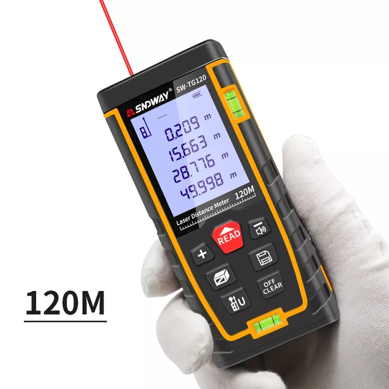 Laser Distance Meter High Precision 40M 50M 60M 70M 80M 100M 120M Laser Rangefinder Trena Measure Tape Construction Tools
Laser Distance Meter High Precision 40M 50M 60M 70M 80M 100M 120M Laser Rangefinder Trena Measure Tape Construction Tools