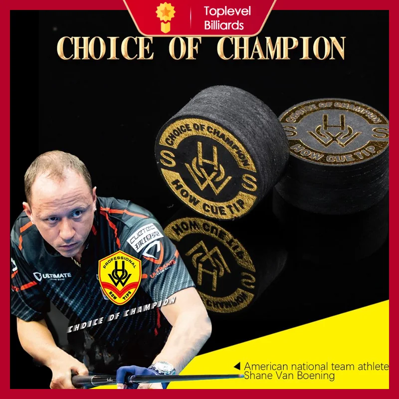 HOW Cue Tip Nine Ball 14mm Billiard Stick Tip 8 Layer Pool Cue Tip Shane Van Boening,David Alcaide Recommend
HOW Cue Tip Nine Ball 14mm Billiard Stick Tip 8 Layer Pool Cue Tip Shane Van Boening,David Alcaide Recommend