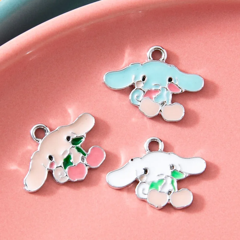 10PCS Sanrio Cute Cherry Cinnamoroll Pendant Keychain Bracelet DIY Pendant Alloy Drip Oil Jewelry Accessories Handmade Material
10PCS Sanrio Cute Cherry Cinnamoroll Pendant Keychain Bracelet DIY Pendant Alloy Drip Oil Jewelry Accessories Handmade Material