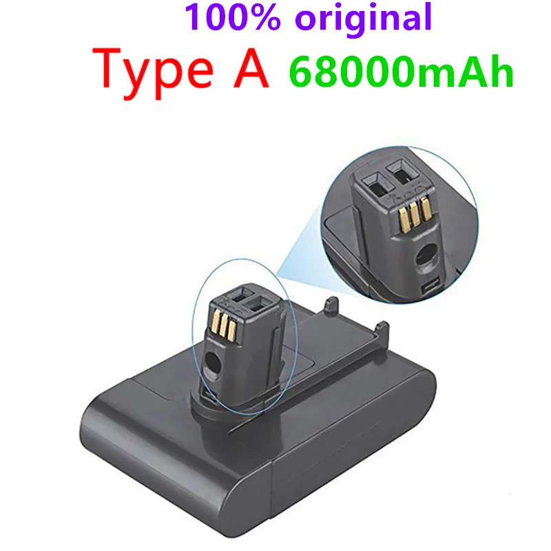 2022 New 22.2V 68000mAh rechargeable lithium battery for Dyson DC31 DC34 DC35 DC44 DC45 animal vacuum cleaner battery (Type A)
2022 New 22.2V 68000mAh rechargeable lithium battery for Dyson DC31 DC34 DC35 DC44 DC45 animal vacuum cleaner battery (Type A)