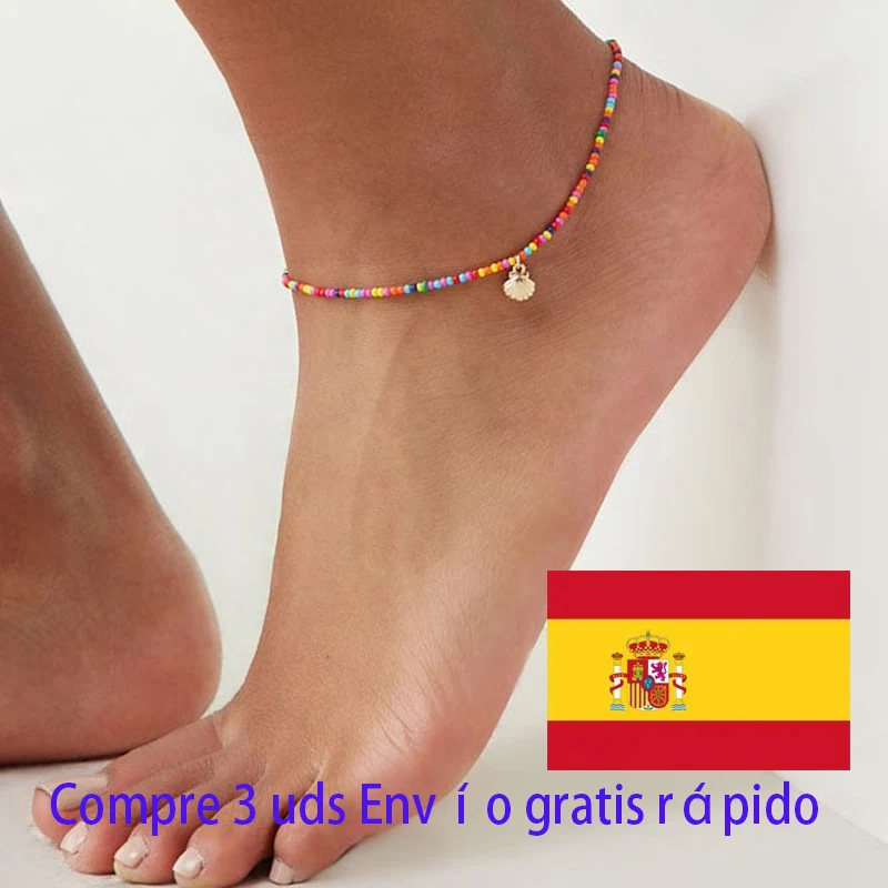 Fashion Ankle Bracelet Colorful Crystal Beads Anklets for Women Boho Gold Silver Color Chain Bracelet Ocean Beach Foot Jewelry
Fashion Ankle Bracelet Colorful Crystal Beads Anklets for Women Boho Gold Silver Color Chain Bracelet Ocean Beach Foot Jewelry