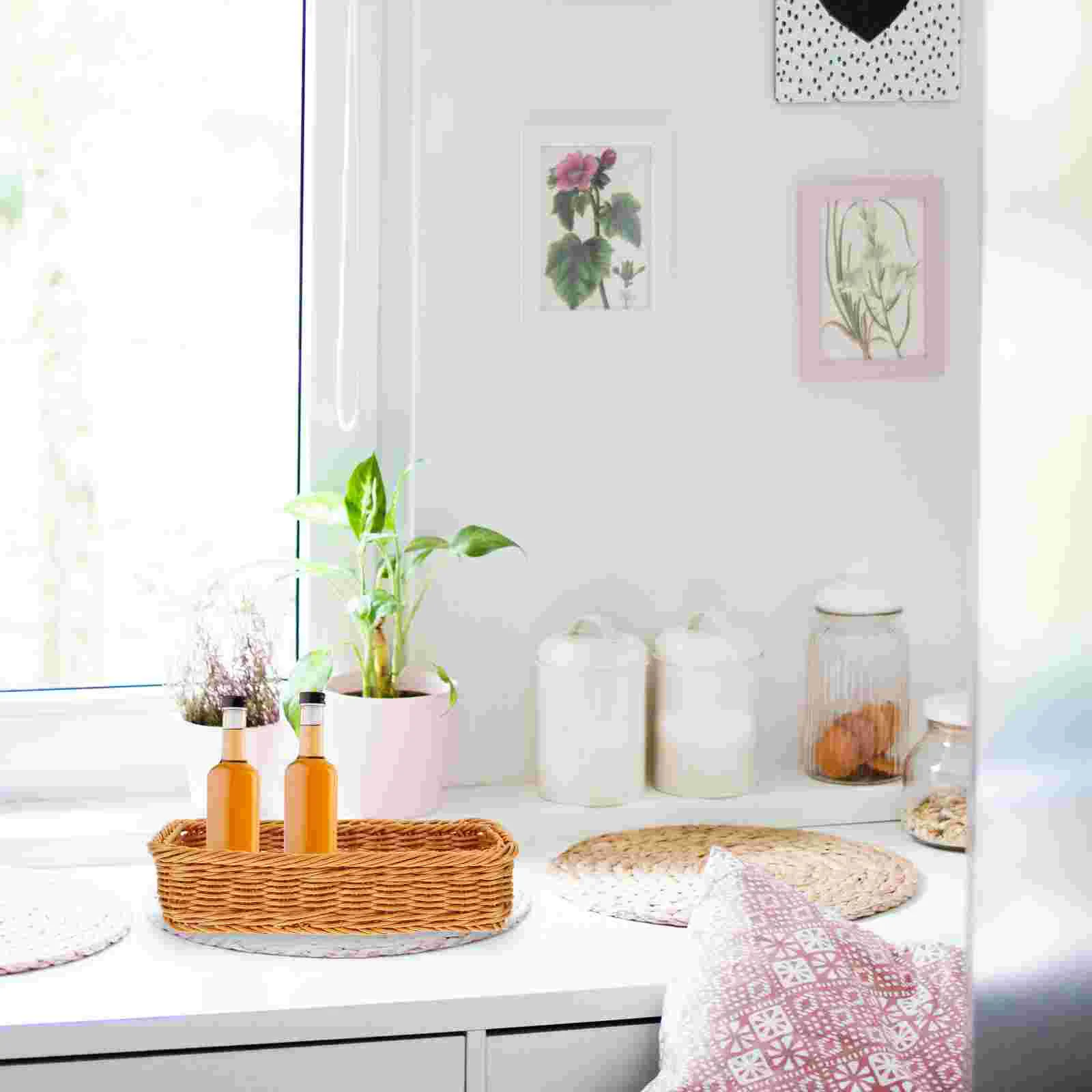 Basket Storage Woven Wicker Baskets Rattan Tray Holder Organizer Seagrass Toilet Bathroom Fruit Decorative Guest Rectangular
Basket Storage Woven Wicker Baskets Rattan Tray Holder Organizer Seagrass Toilet Bathroom Fruit Decorative Guest Rectangular