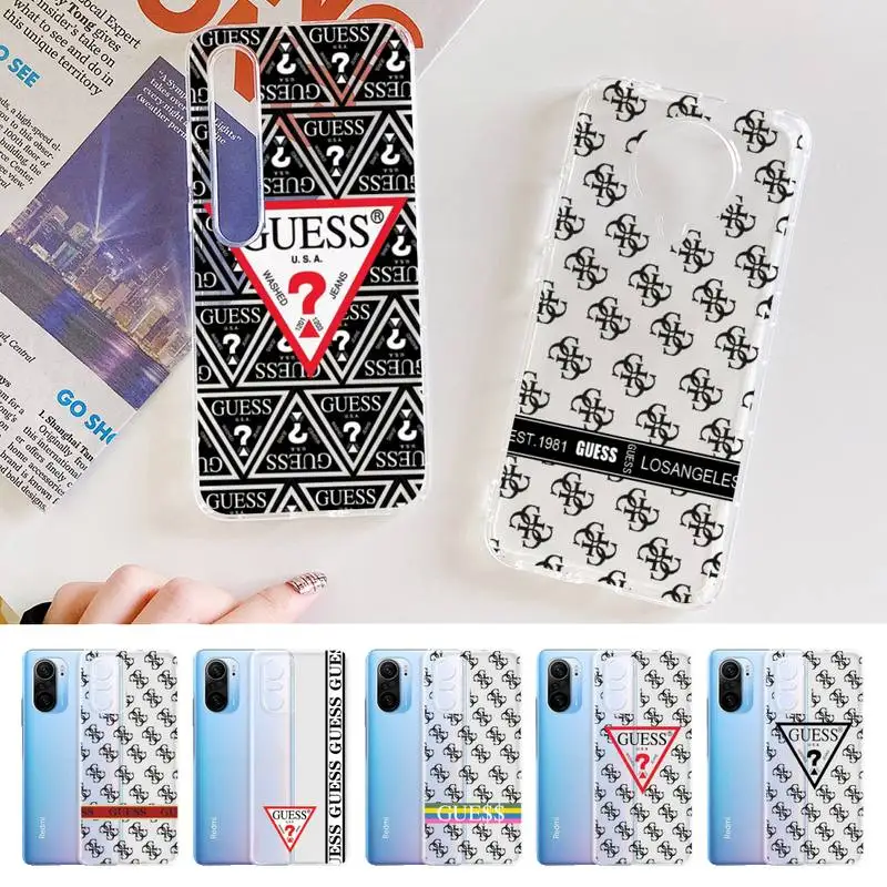 Luxury Brand Design GUESS Phone Case for Samsung A51 A52 A71 A12 for Redmi 7 9 9A for Huawei Honor8X 10i Clear Case
Luxury Brand Design GUESS Phone Case for Samsung A51 A52 A71 A12 for Redmi 7 9 9A for Huawei Honor8X 10i Clear Case