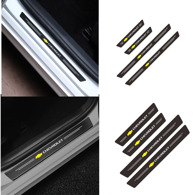 Car-Styling 4PCS Carbon Fiber Door Sill Carbon Fiber Sticker Decals For Chevrolet Captiva Colorado Cruze Spark Malibu Trax
Car-Styling 4PCS Carbon Fiber Door Sill Carbon Fiber Sticker Decals For Chevrolet Captiva Colorado Cruze Spark Malibu Trax