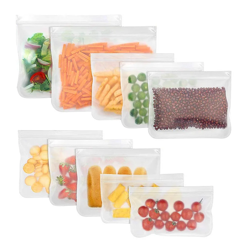 1/4/5Pcs Food Storage Bag Containers Silicone Leakproof Reusable Stand Up Zip Shut Bag Fresh Keeping Bag Storage Bag Fresh Wrap
1/4/5Pcs Food Storage Bag Containers Silicone Leakproof Reusable Stand Up Zip Shut Bag Fresh Keeping Bag Storage Bag Fresh Wrap