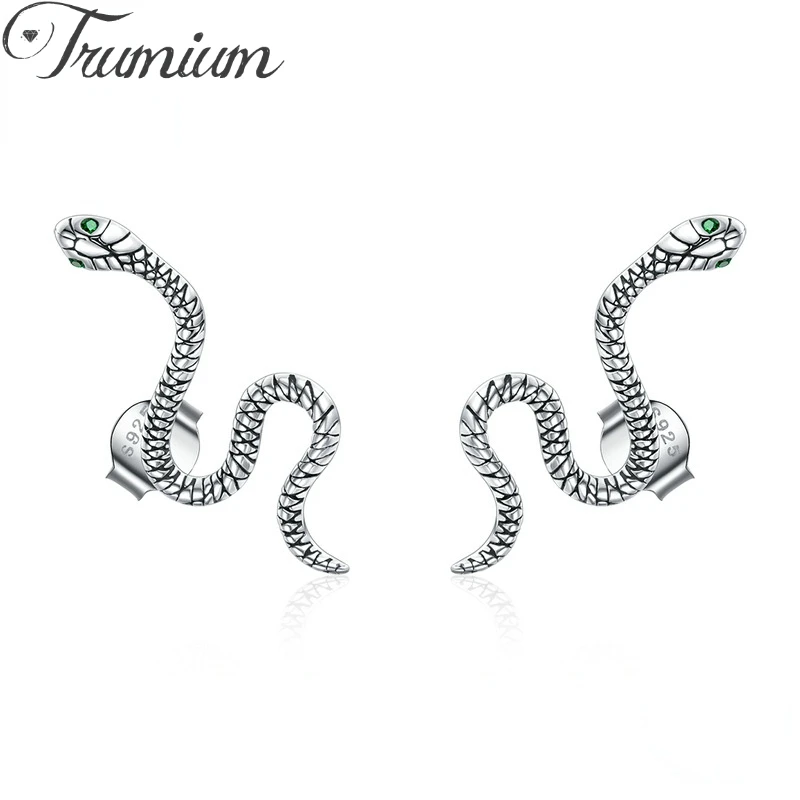 Trumium Real 925 Sterling Silver Snake Studs Earrings Punk COOL Unisex Hypoallergenic Earrings Fashion Jewelry Gift A Pair
Trumium Real 925 Sterling Silver Snake Studs Earrings Punk COOL Unisex Hypoallergenic Earrings Fashion Jewelry Gift A Pair