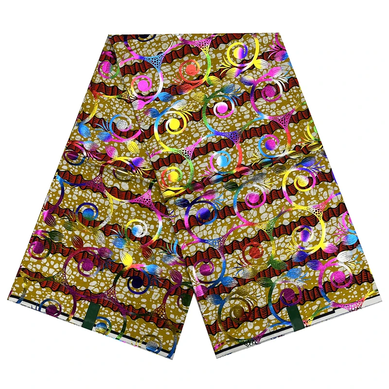 African Gold Wax Fabric 100% Cotton High Quality Nigerian Fabrics Golden Wax Prints Ankara Batik For Sewing 6 Yards/lot TV0604
African Gold Wax Fabric 100% Cotton High Quality Nigerian Fabrics Golden Wax Prints Ankara Batik For Sewing 6 Yards/lot TV0604