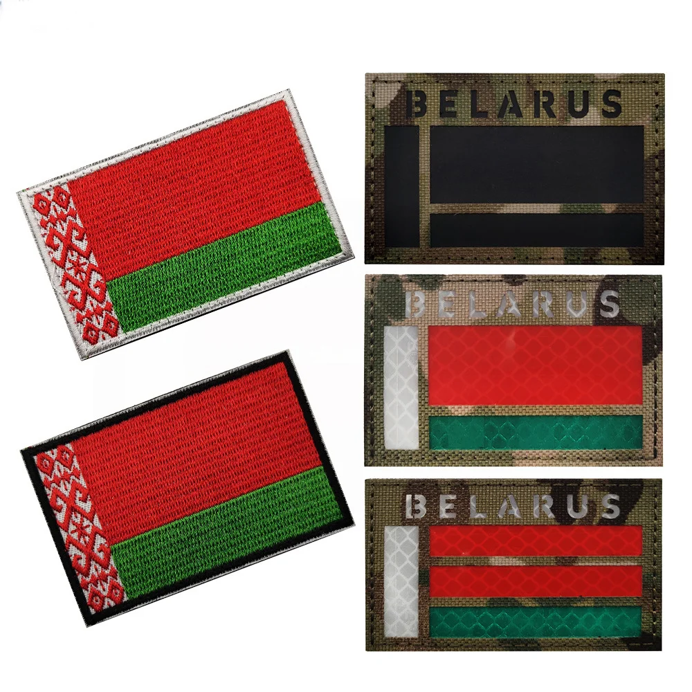 Belarus Flag Patches Embroidered Armband IR Infrared Reflection Hook & Loop Badge Military Tactics Sewing Backpack Decor
Belarus Flag Patches Embroidered Armband IR Infrared Reflection Hook & Loop Badge Military Tactics Sewing Backpack Decor