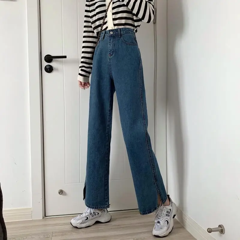DD2058 Jeans Women's Wide Leg Pants New Design Pants Retro High Waist Slim Slit Pants Jeans
DD2058 Jeans Women's Wide Leg Pants New Design Pants Retro High Waist Slim Slit Pants Jeans