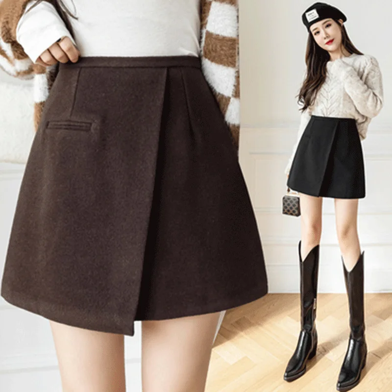 Woolen Mini Skirts Women 2022 Autumn Winter New Fashion Short Skirt High Waist A-line Woolen Sexy Skirts Ladies RXHBSQ779
Woolen Mini Skirts Women 2022 Autumn Winter New Fashion Short Skirt High Waist A-line Woolen Sexy Skirts Ladies RXHBSQ779