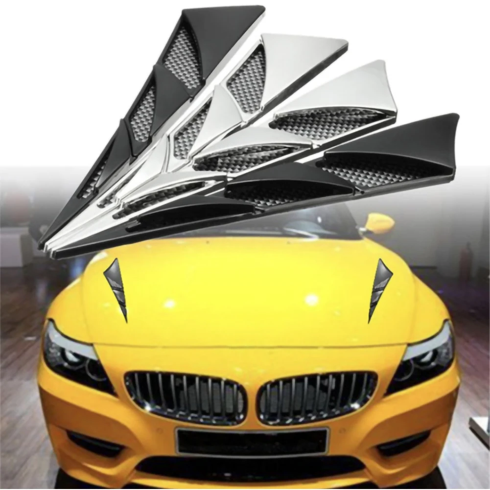 1Pair Car Exterior Decoration Car Hood Stickers Black Universal Side Air Intake Bonnet Simulation Vent Cover Hood Car Styling
1Pair Car Exterior Decoration Car Hood Stickers Black Universal Side Air Intake Bonnet Simulation Vent Cover Hood Car Styling