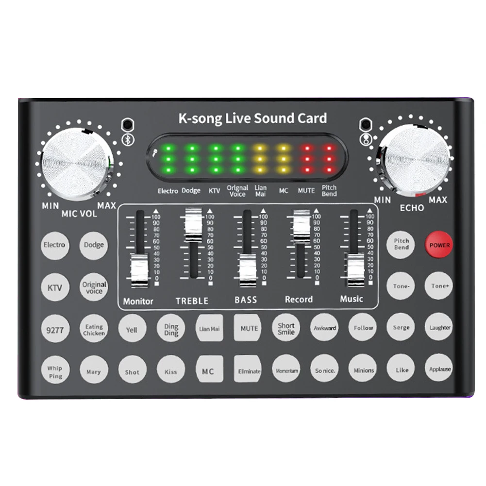 F8 Computer Aluminium Alloy External Bluetooth Changing Cable Broadcast Universal Sound Card Set Audio Mixer Digital Intelligent
F8 Computer Aluminium Alloy External Bluetooth Changing Cable Broadcast Universal Sound Card Set Audio Mixer Digital Intelligent