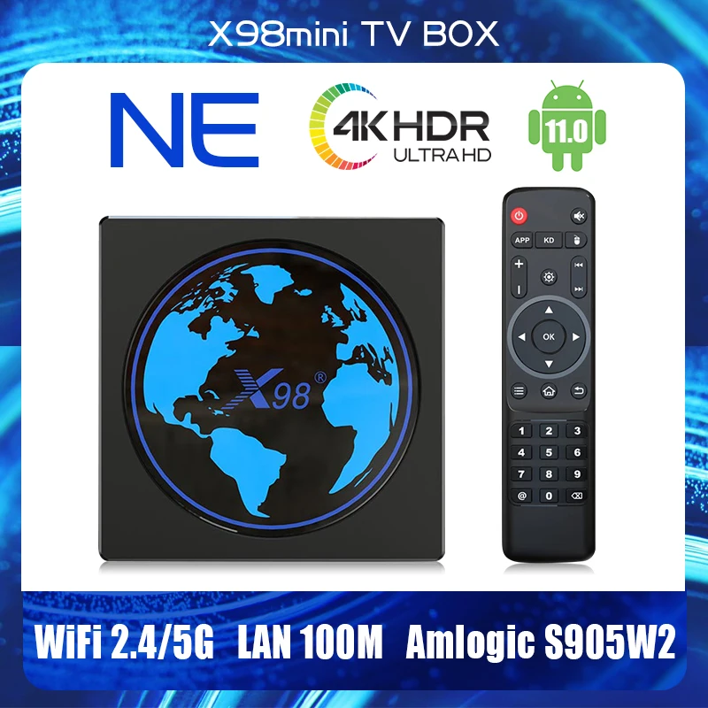 X98mini Smart IPTV Box Android 11.0 4GB 32GB 64GB 1080P 4K H.265 2.4G/5GHz Wifi Quad Core Amlogic S905W2 Iptv Box Media Player
X98mini Smart IPTV Box Android 11.0 4GB 32GB 64GB 1080P 4K H.265 2.4G/5GHz Wifi Quad Core Amlogic S905W2 Iptv Box Media Player