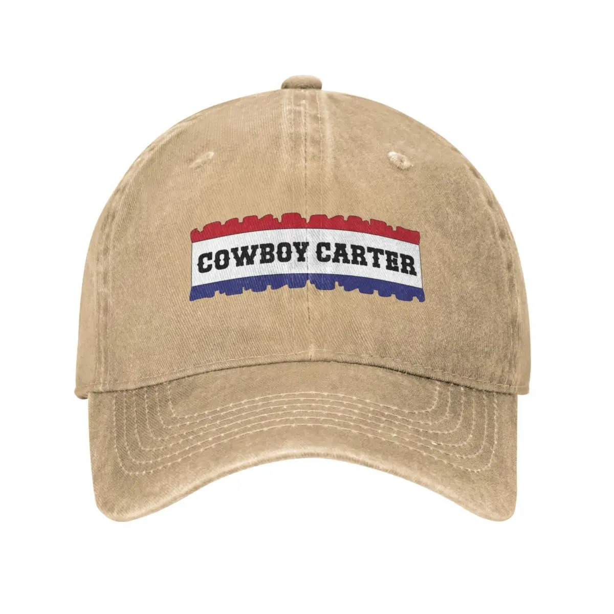 Повседневная Бейсболка Beyonces Cowboy Carter для мужчин и женщин Потертая джинсовая
