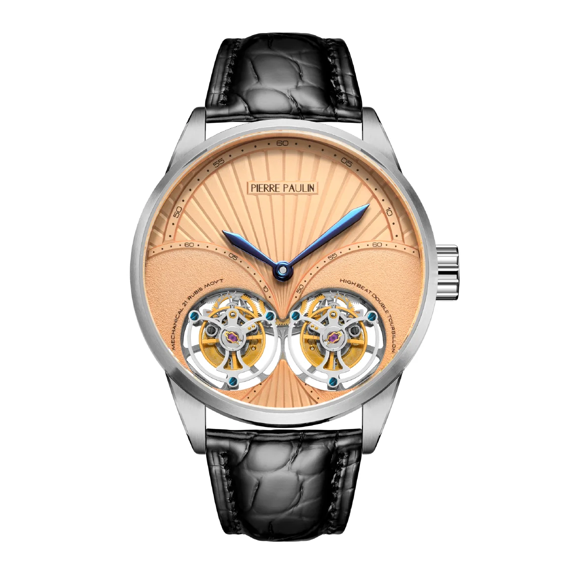 MERKUR Genuine Double Tourbillon Manual Mechanical Watch 28800BHP High Frequency Men's Luxury Formal Watches Relogio Masculino
MERKUR Genuine Double Tourbillon Manual Mechanical Watch 28800BHP High Frequency Men's Luxury Formal Watches Relogio Masculino