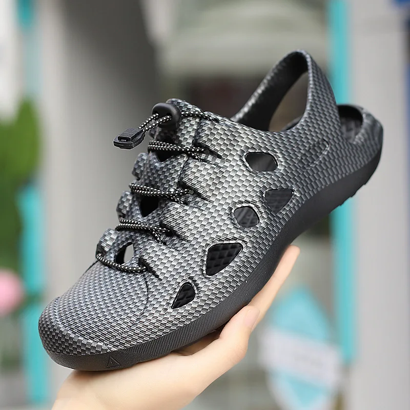 Fashion New Men Sandals Large Size Lightweight Sandals Men Outdoor Beach Breathable Beach Hole Comfortable Cool Shoes
Fashion New Men Sandals Large Size Lightweight Sandals Men Outdoor Beach Breathable Beach Hole Comfortable Cool Shoes