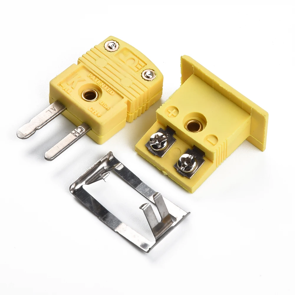 Yellow Thermocouple Socket Shell Plug Adaptor Mini Thermometer Universal K-Type Miniature Panel Mount Connector
Yellow Thermocouple Socket Shell Plug Adaptor Mini Thermometer Universal K-Type Miniature Panel Mount Connector