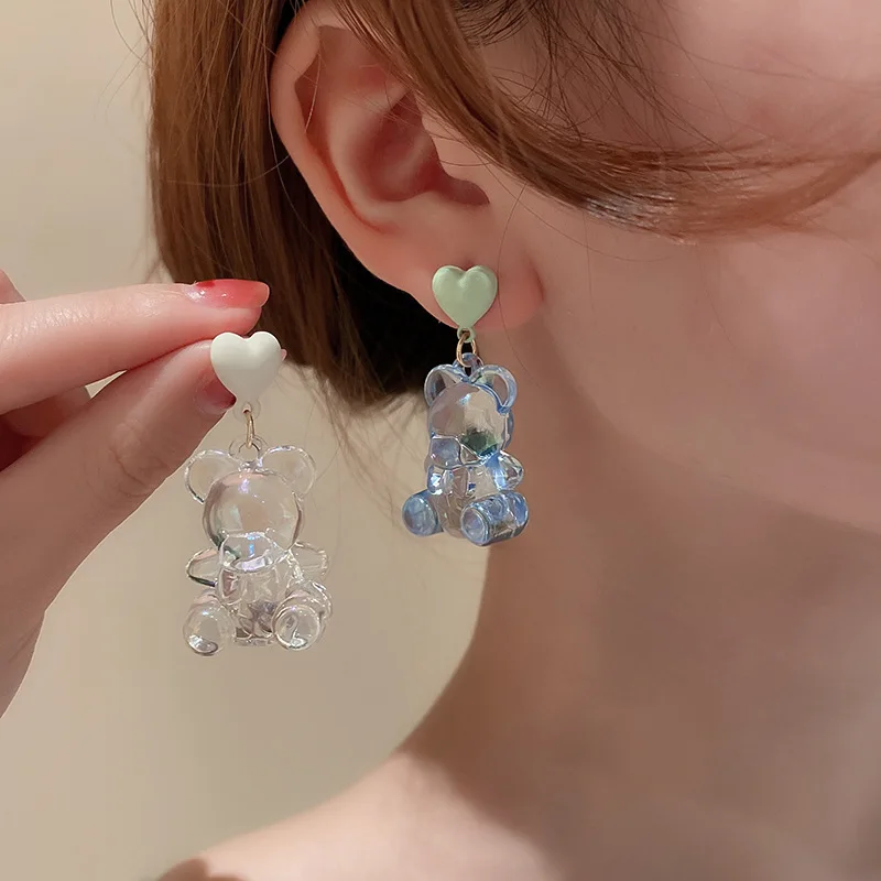 925 Silver Needle Bear Earrings Korean Fashion Cartoon Earrings Ins Cute New Earrings Acrylic ear studs Earrings for Women boho
925 Silver Needle Bear Earrings Korean Fashion Cartoon Earrings Ins Cute New Earrings Acrylic ear studs Earrings for Women boho