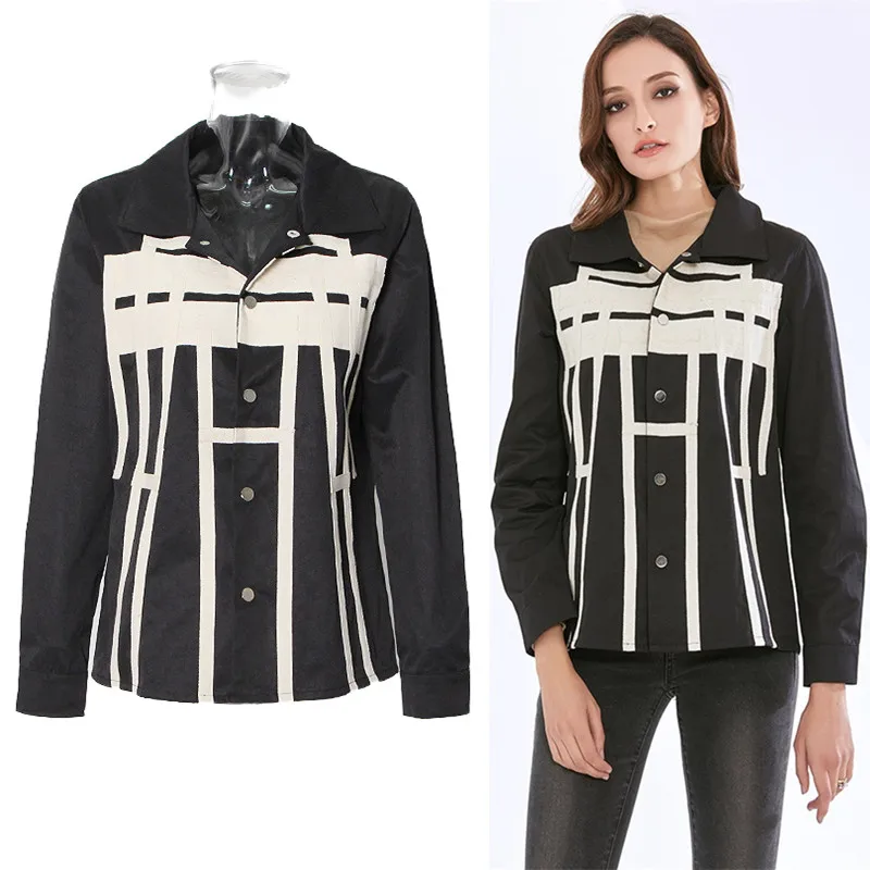 Irregular Hit Color Jacket For Women Lapel Long Sleeve Cause High Street Black Jackets Female Fashion Clothing 2022
Irregular Hit Color Jacket For Women Lapel Long Sleeve Cause High Street Black Jackets Female Fashion Clothing 2022